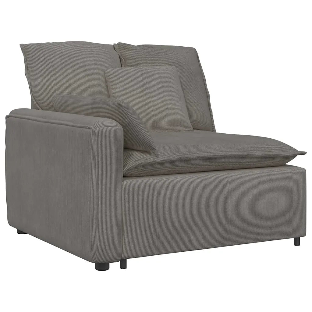 Divano Modulare con Cuscini Grigio Chiaro 3321137