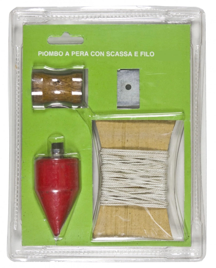 PIOMBO A PERA C/SCASSA E FILO 500 G