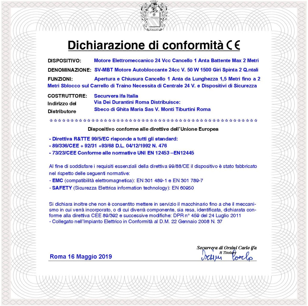 Motori Elettromeccanici 24 Vcc Corsa 300 MM Spinta 2 Q.li Chiave di Sblocco sul Carrello di Traino Per Cancello Automatico da 4 Metri 2 Ante da 2 Metri Completi Kit Staffe Ricambio Adatti per Elettronica BTF Came Serai Misure 910X88X88 mm