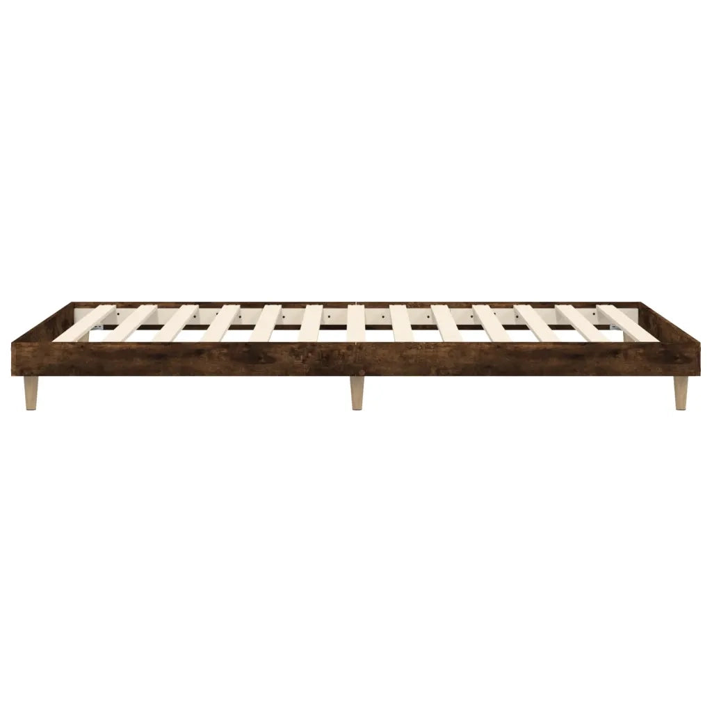 Giroletto senza Materasso-Struttura Letto Rovere Fumo 90x190 cm in Truciolato 511097