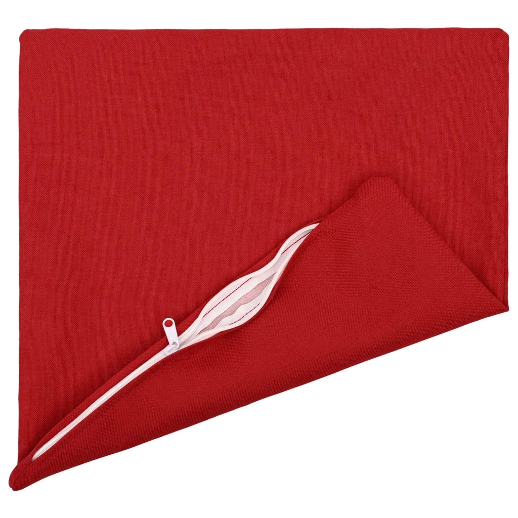 Cuscino con cuscino HEERLEN 2 pz Rosso Tessuto 923503