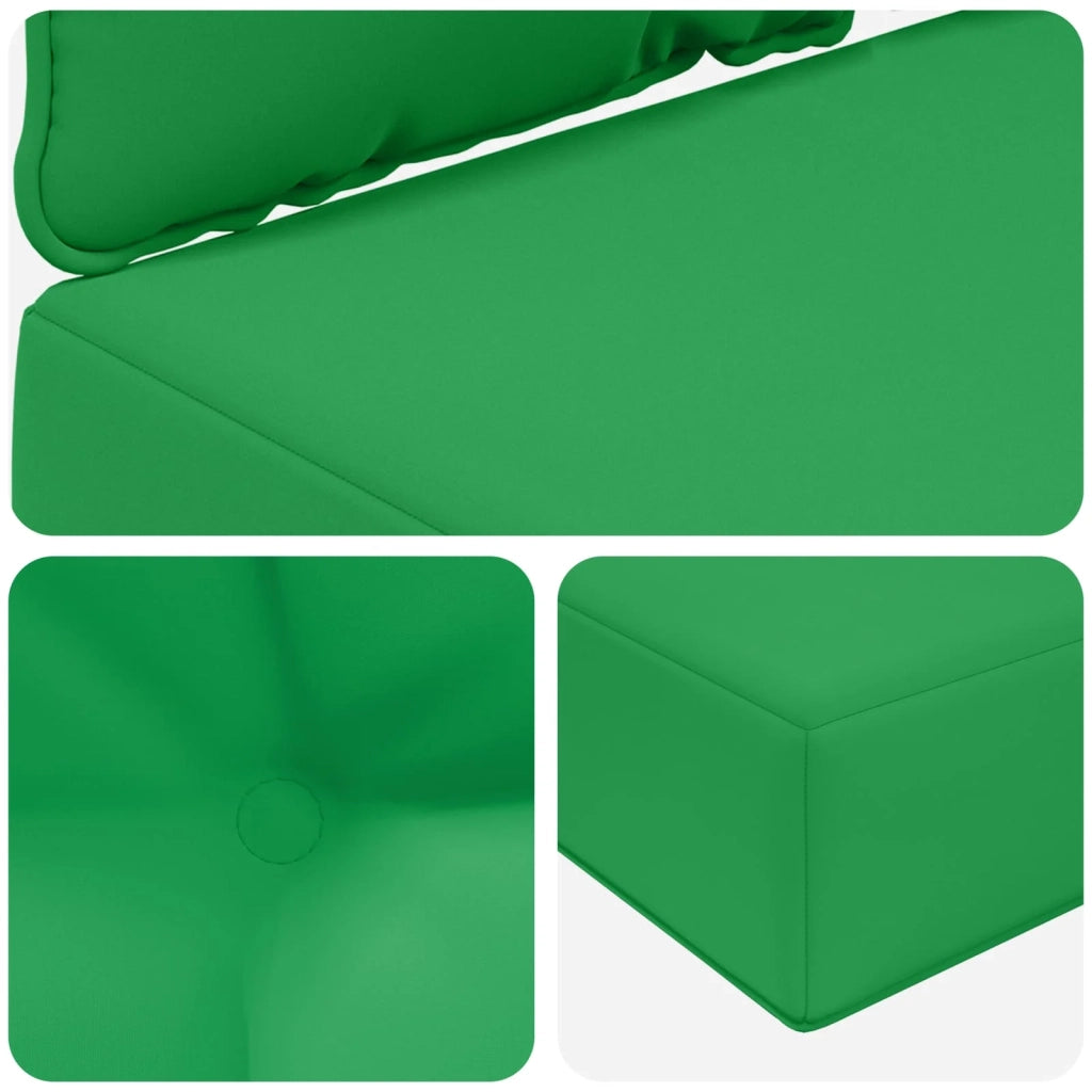 Cuscino per divano da esterno 3 pz | Cuscini per sedie Verde Poliestere