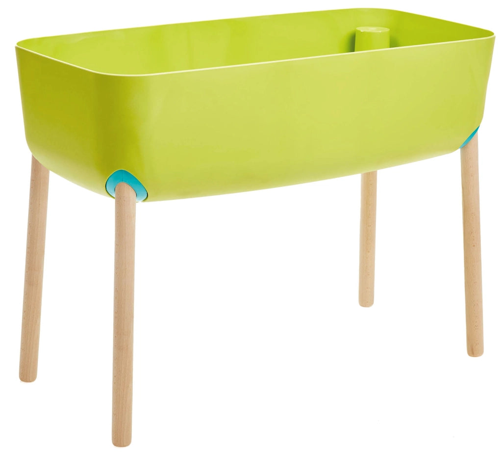 Mini Orto per Bambini con Attrezzi e Vasca 45 L in Plastica e Legno