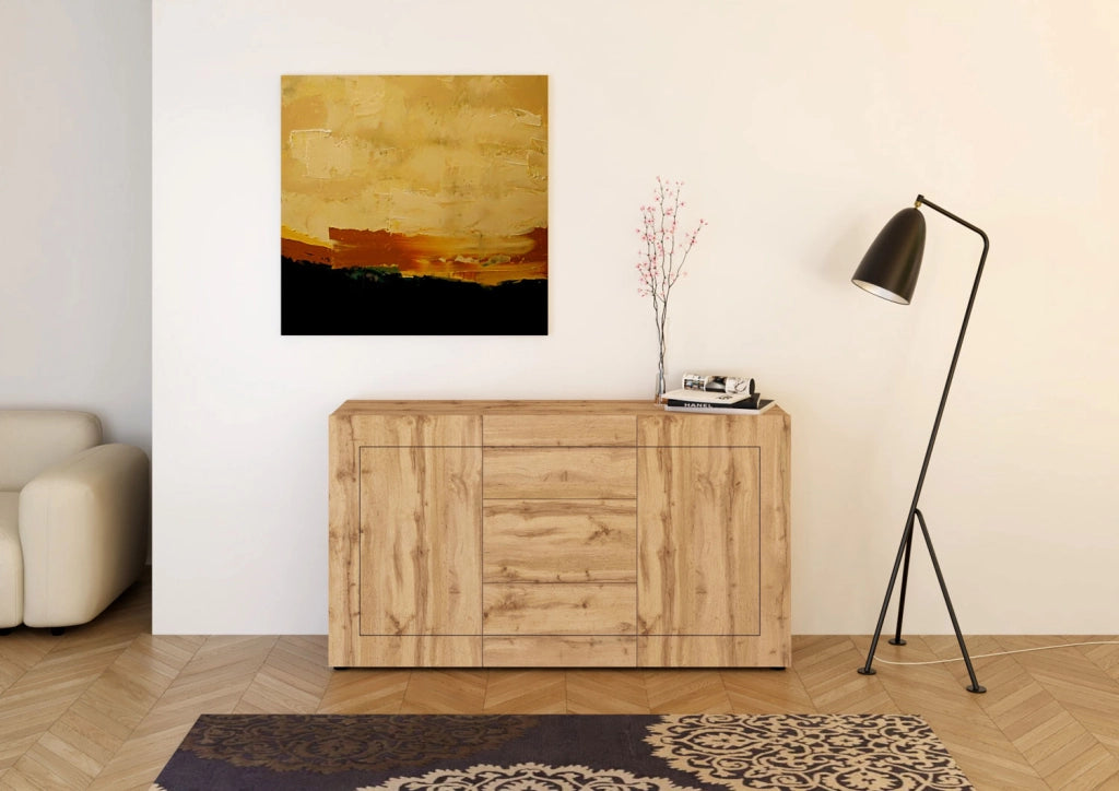 Madia 2 Ante e 3 Cassetti 150x40x83,5 cm Elios Quercia Natura