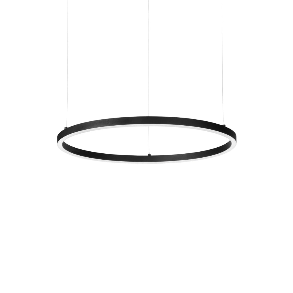 Lampada a Soffitto Oracle 29W Luce Calda 3000K Nero Altezza Regolabile Ideal Lux
