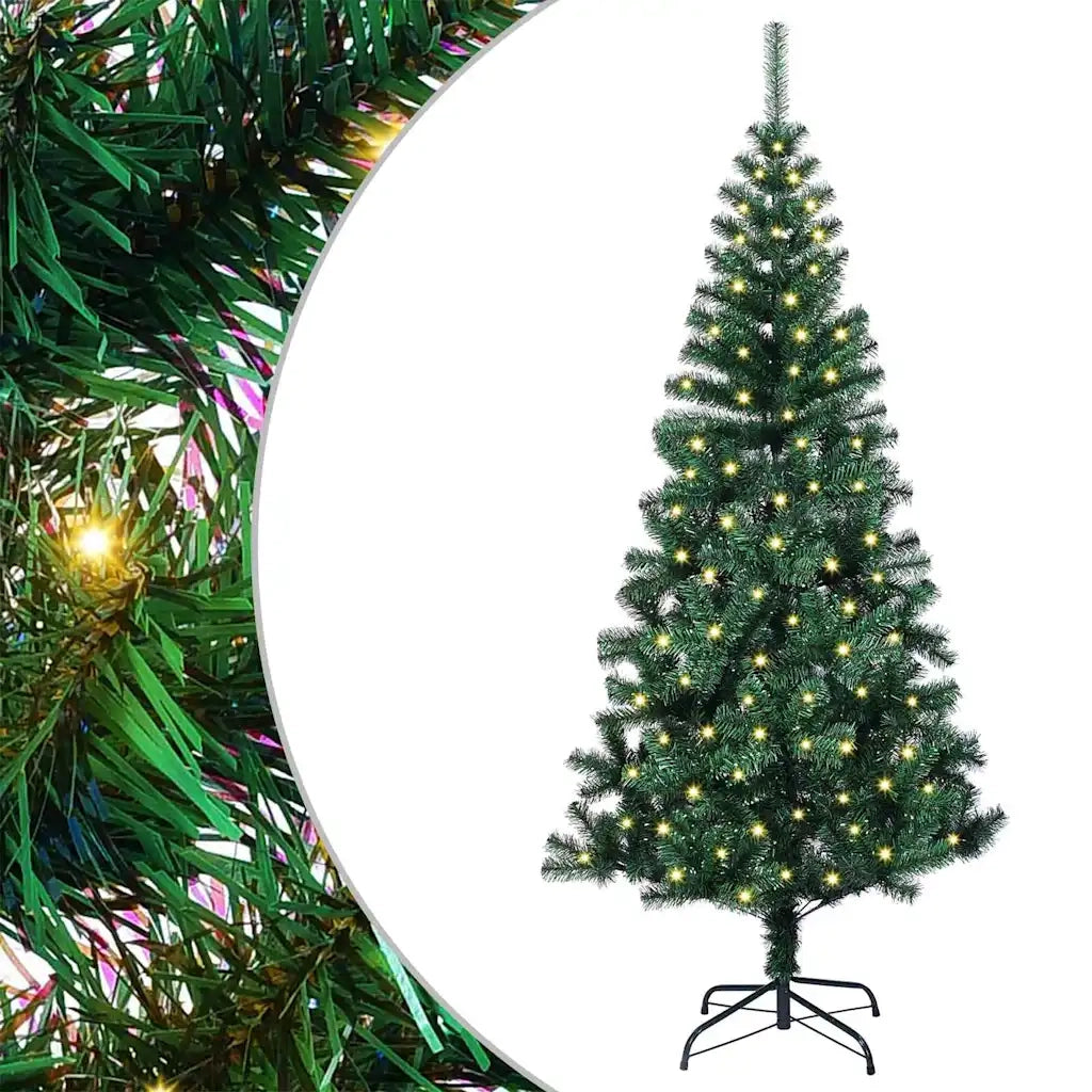 Albero di Natale artificiale con luci integrate Verde 150 cm 3396745