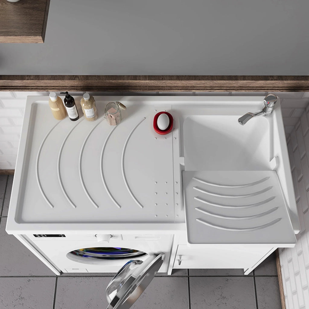 Vasca per lavatoio coprilavatrice 109x60 installazione reversibile