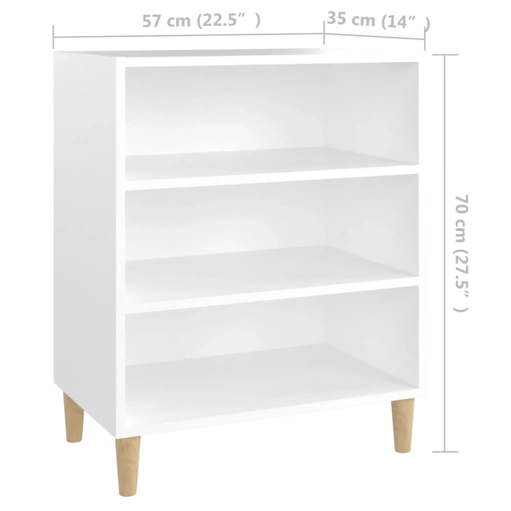 Buffet credenza cassettiera armadio mobile contenitore organizer per cucina soggiorno salotto 57 x 35 x 70 cm legno ingegnerizzato bianco 02_0030322