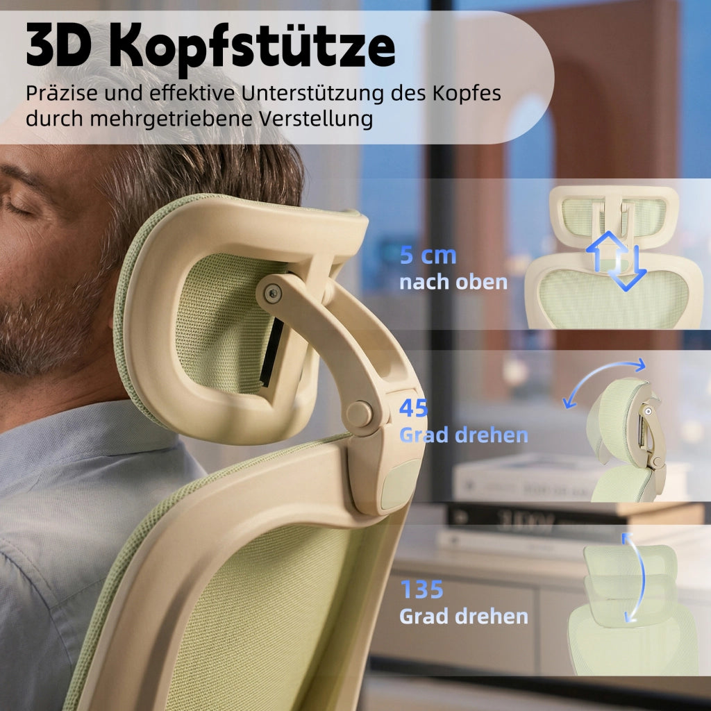 Sedia da ufficio ergonomica reclinabile ¨C Minimal ¨C verde