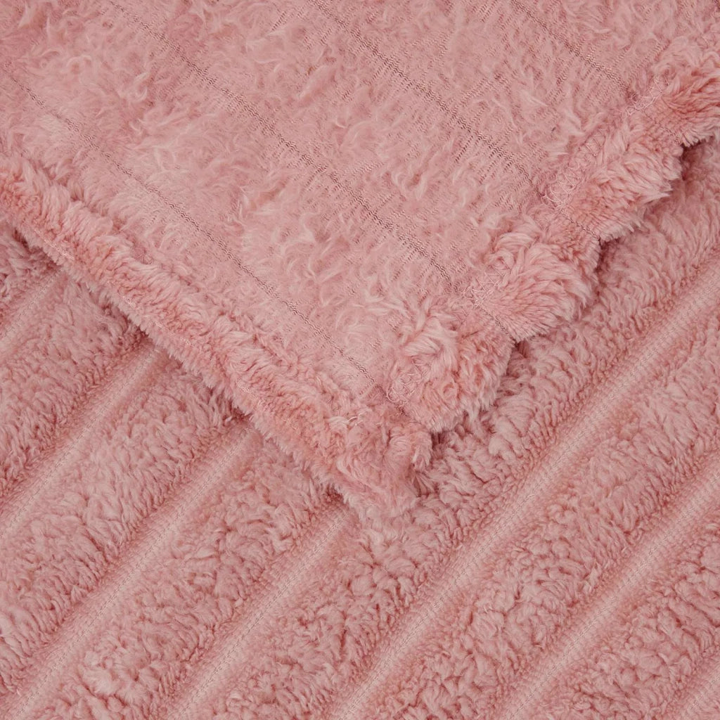 Coperte da Pile 6 pcs Rosa 240 x 220 cm Panno