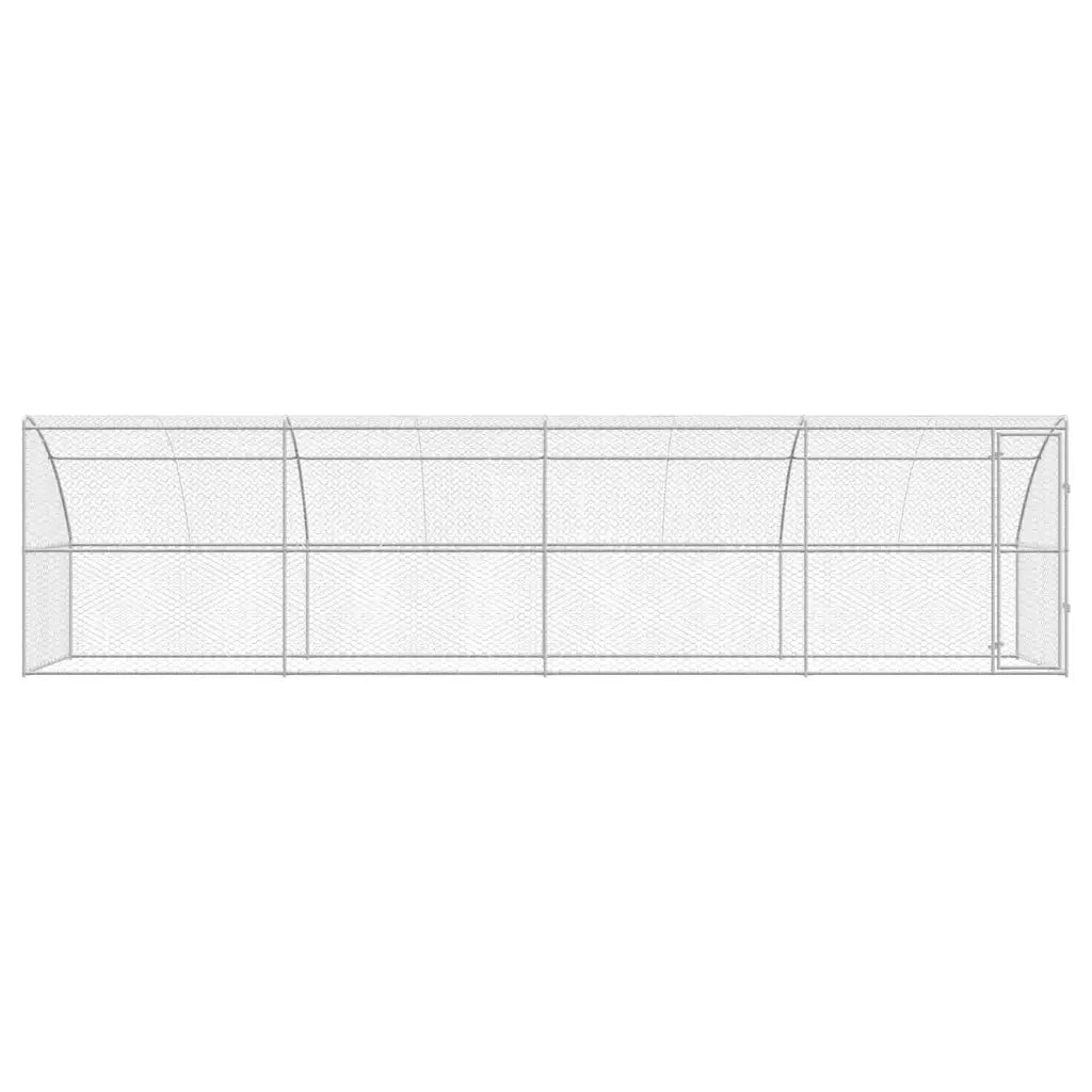 Cuccia per cani 4 pcs Argento 8 x 2 x 2 m Acciaio zincato 3368338