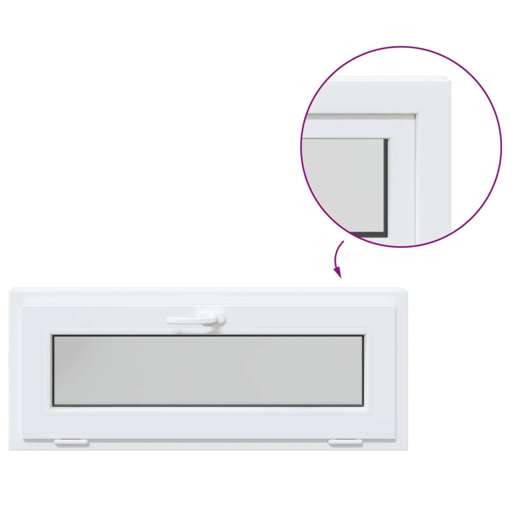Finestra per Soffitta RISOR 110 x 40 cm PVC e Vetro Bianco CFW8291654