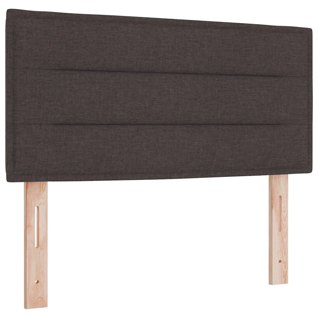 Letto a molle con materasso Marrone Scuro 100 x 200 cm Tessuto 3339950