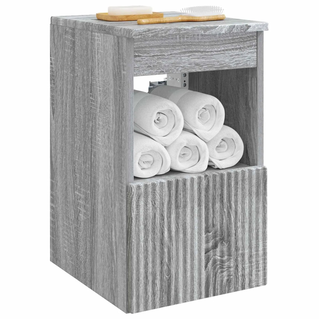 Mobile da Bagno | Armadio da bagno Sonoma grigio 30 x 35 x 50 cm