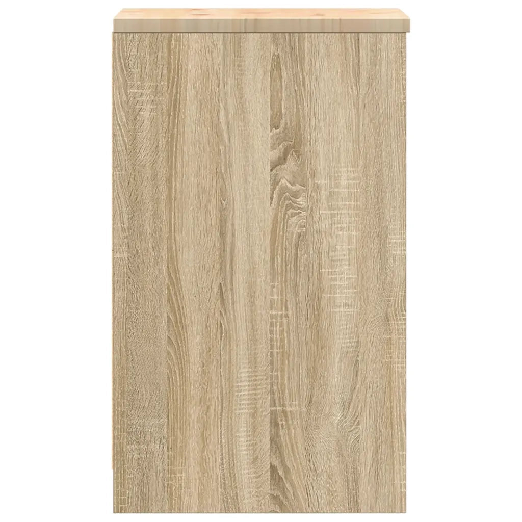 Armoire de rangement de garage chêne sonoma 30x51x85cm bois pin