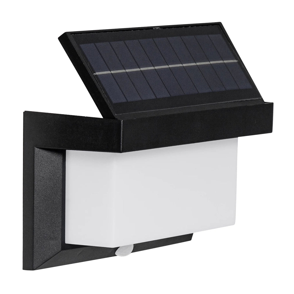 Luce Solare Esterno Moderna Utrera Policarbonato Nero E Bianco Luce
