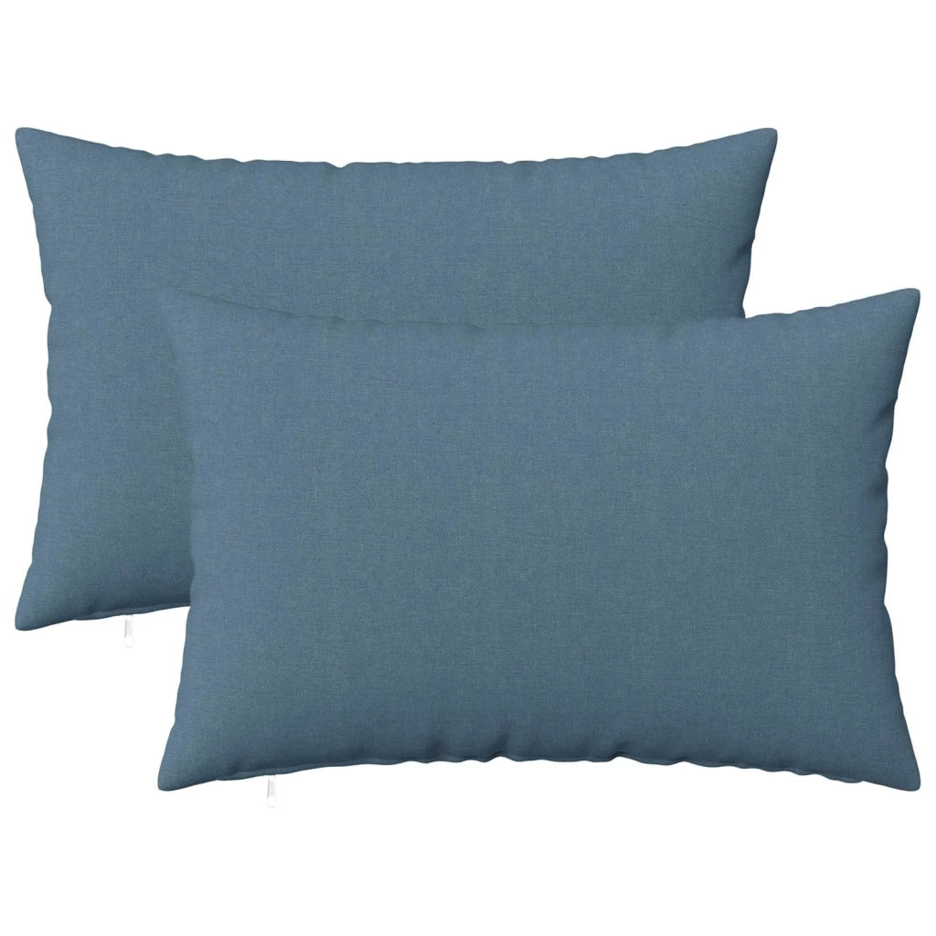 Federa 2 pz HEERLEN Blu jeans 50 x 80 cm Tessuto 911897