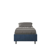 Letto 1 Piazza e Mezzo Sommier 130x200 cm Senza Rete Azelia Blu