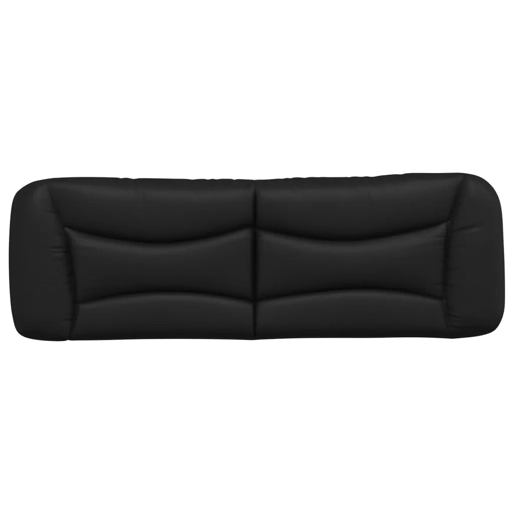 Coussin de tête de lit Hvar noir 160 cm similicuir