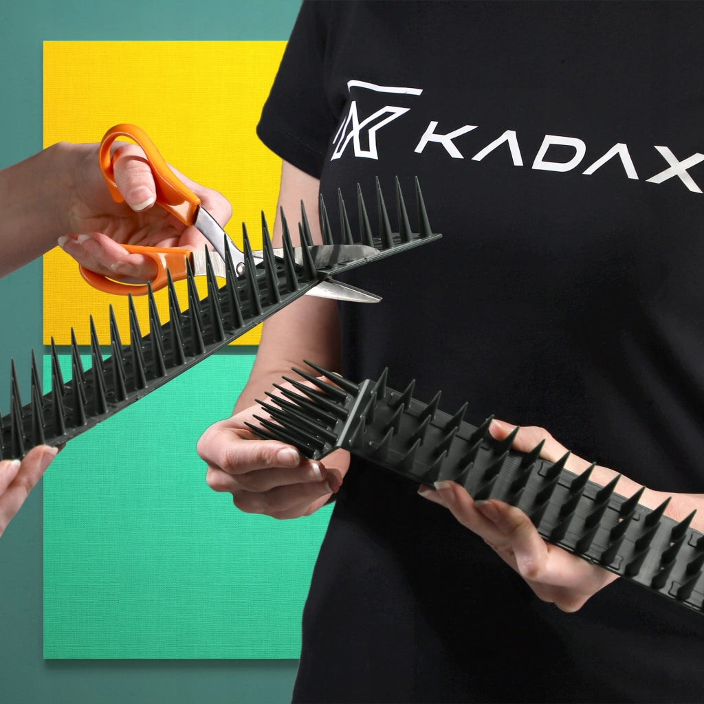 Punte anti-piccioni KADAX, 51 cm, in plastica densa e resistente, 24 pezzi