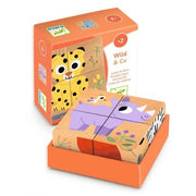 Cubi in legno Wild & Co,Djeco,Eta 2+