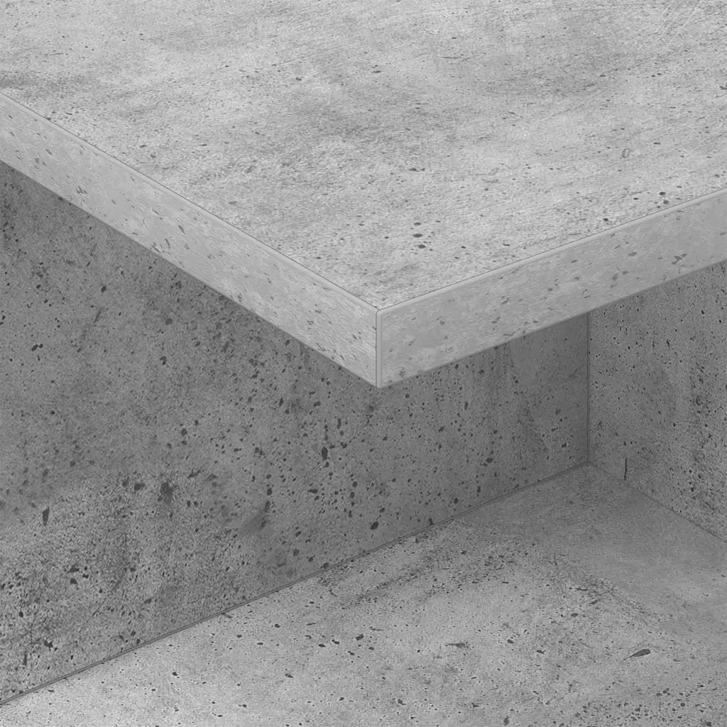 Comodino Grigio cemento 40 x 30 x 25 cm Legno ingegnerizzato 891174