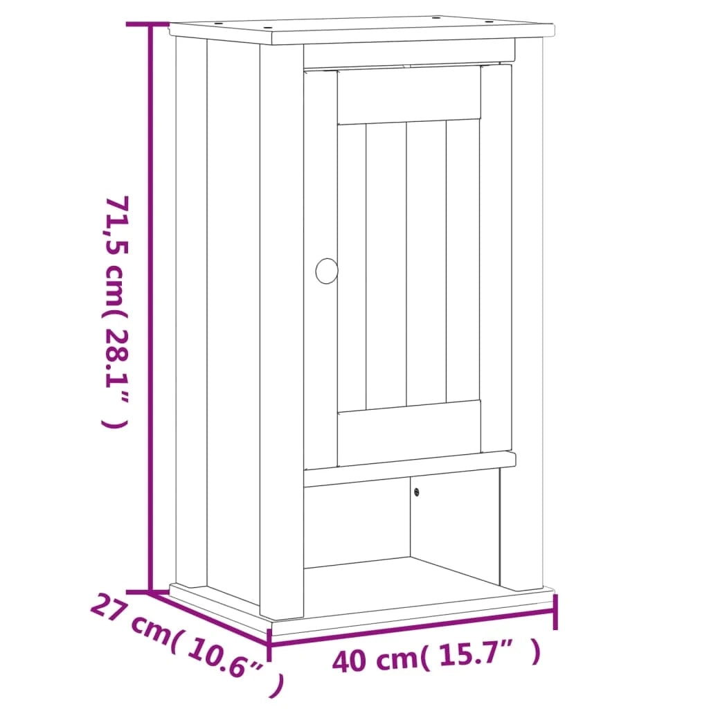 Set di mobili da bagno pratici 60 x 34 x 59 cm finitura moderna ampio spazio contenitivo legno di pino bianco 02_0055519