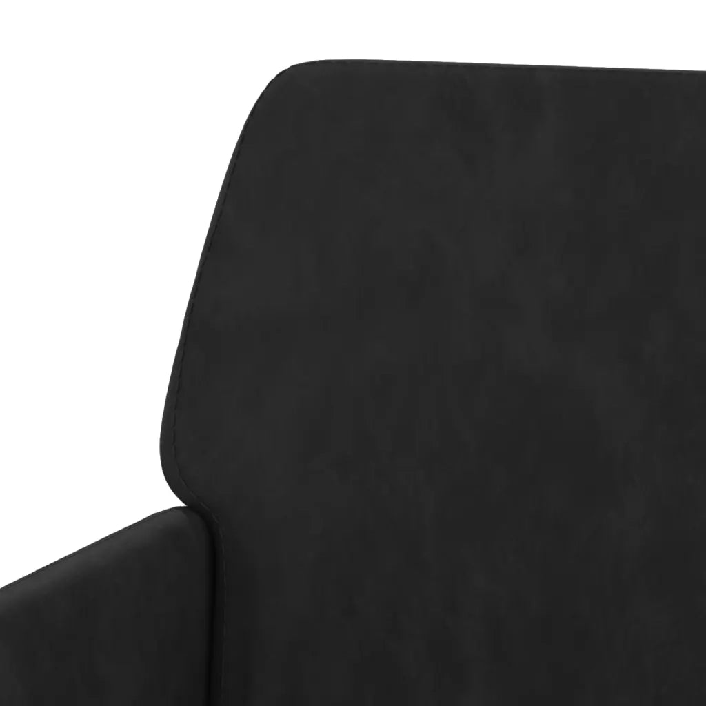 Fauteuil Noir 62x79x79 cm Velours