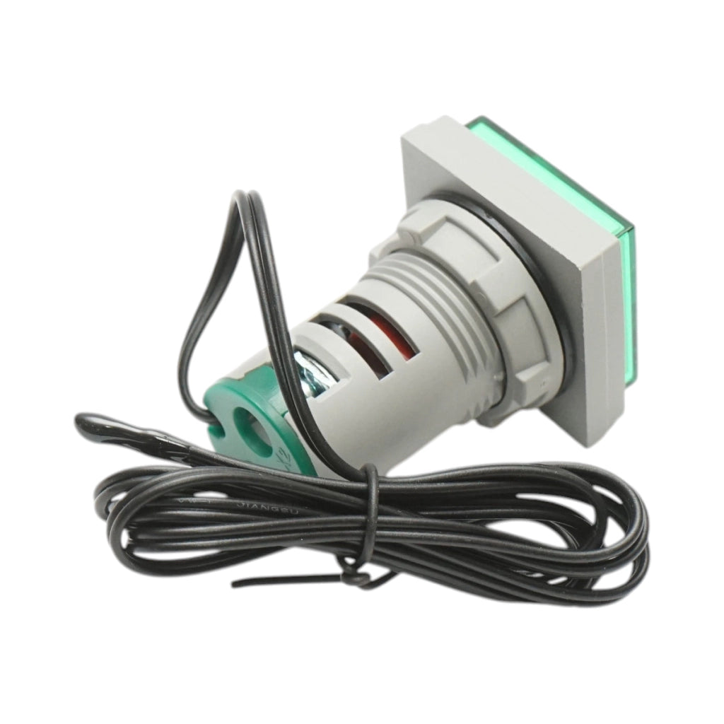 Indicatore digitale di temperatura con sonda LED verde 220V/380V AC Ø 22mm Breckner Germany