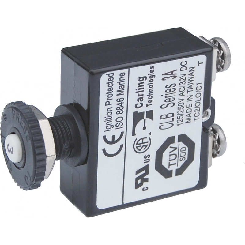 MAGNETOTERMICO A PULSANTE 3A
