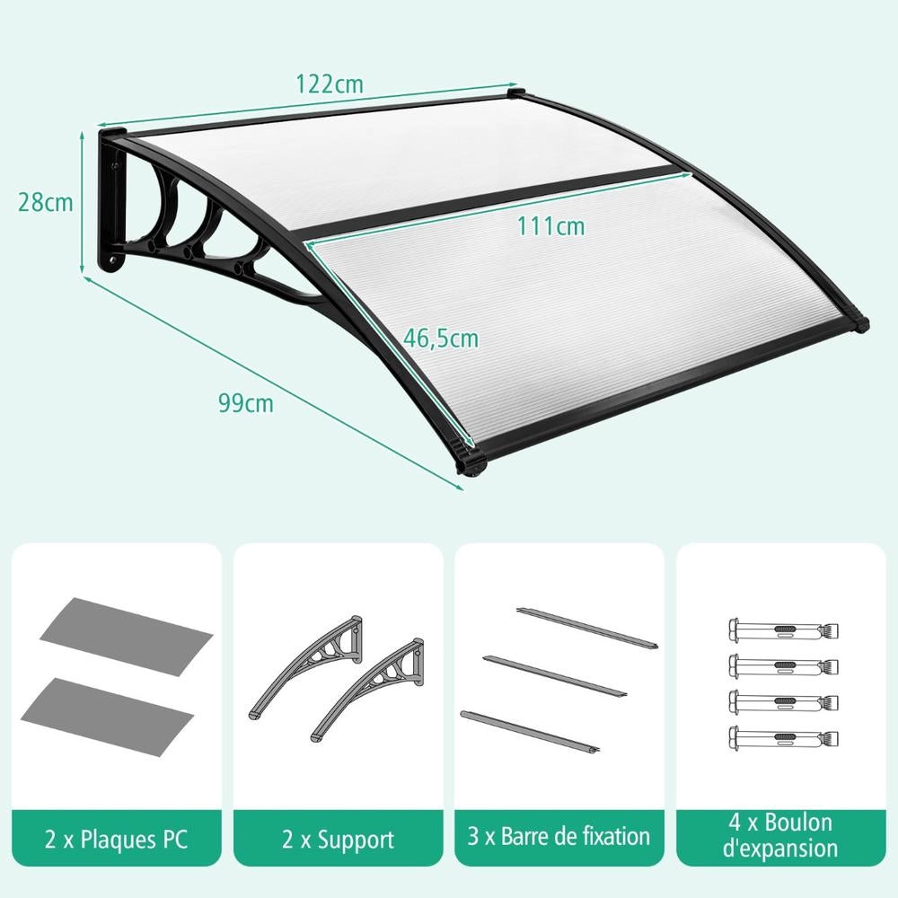122 x 99 cm canopy for front door canopy front door canopy desk canopy transparent