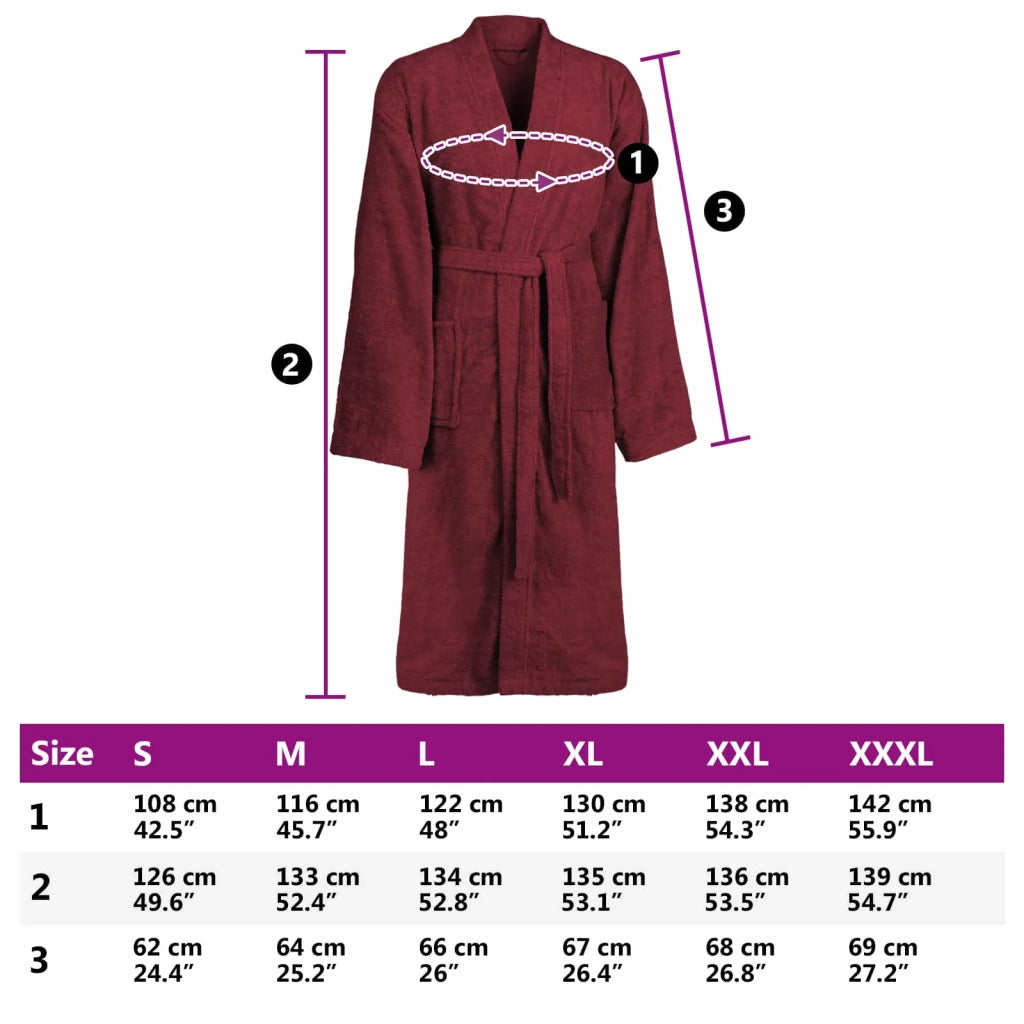 Accappatoio KINN Rosso L Cotone 4100867