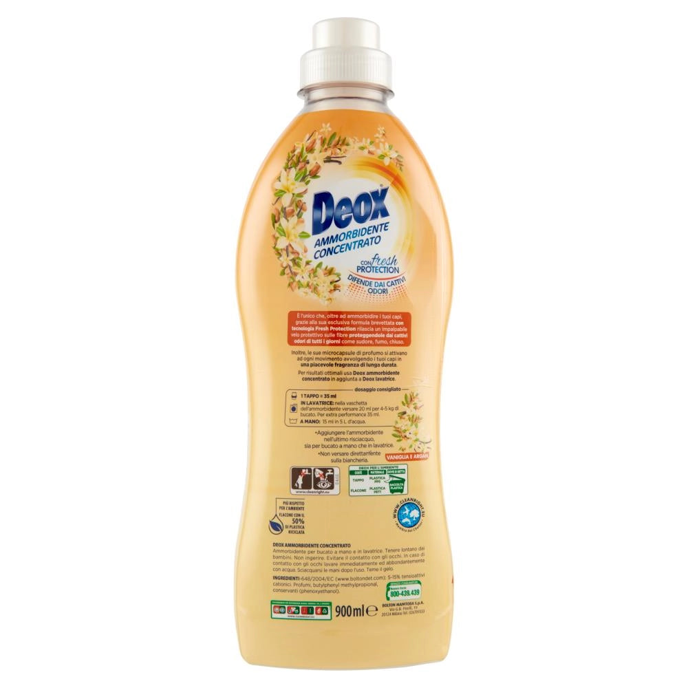 SET 8 DEOX AMMORBIDENTE CONCENTRATO LAVATRICE VANIGLIA E ARGAN 45 LAVAGGI 900 ML