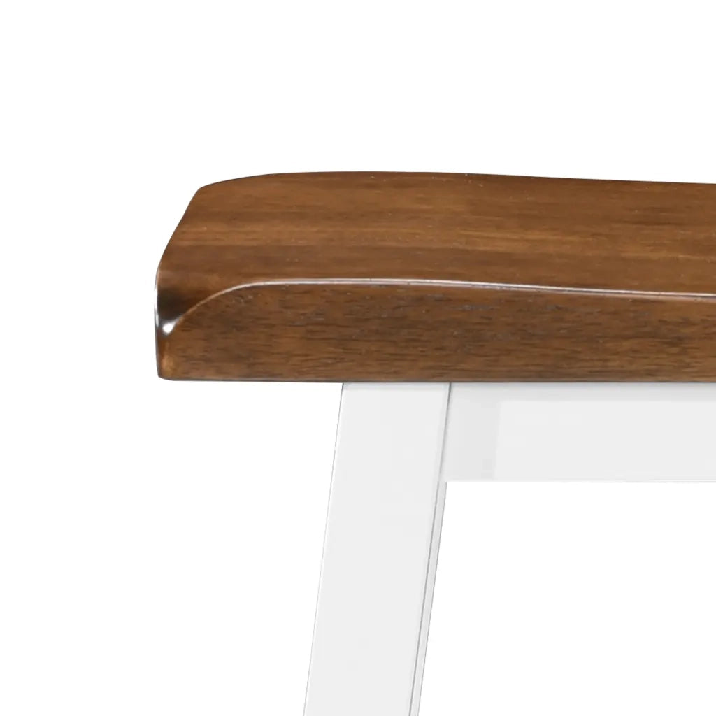 Set Tavolo da Bar e Sgabelli 3 pz in Legno Massello CFW5867053