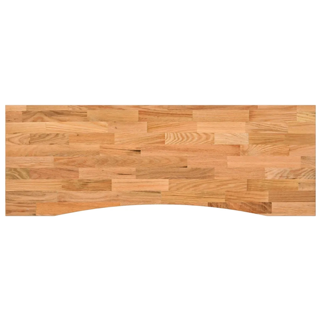 Dessus de bureau marron clair bois chêne massif rectangulaire