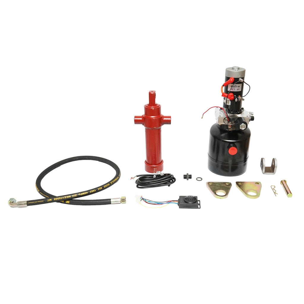 KIT CILINDRO IDRAULICO PER RIBALTABILE 2 ton  12V 1,2Kw