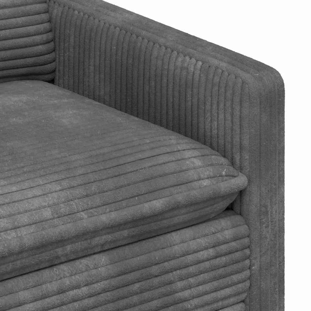 Set di divani 2 pcs Grigio Chiaro Poliestere 3417094