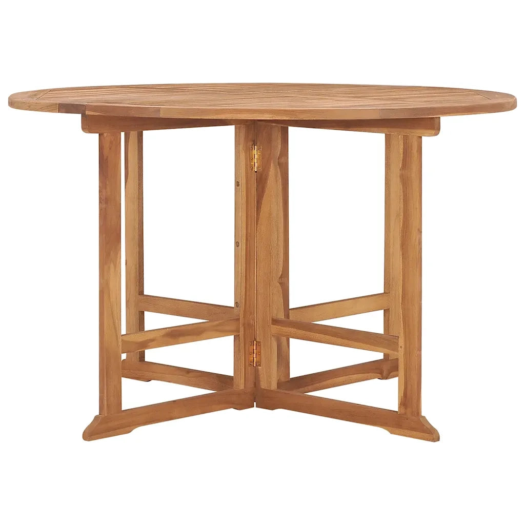 Set da Pranzo Pieghevole per Esterni 5pz Legno Massello di Teak 3096571