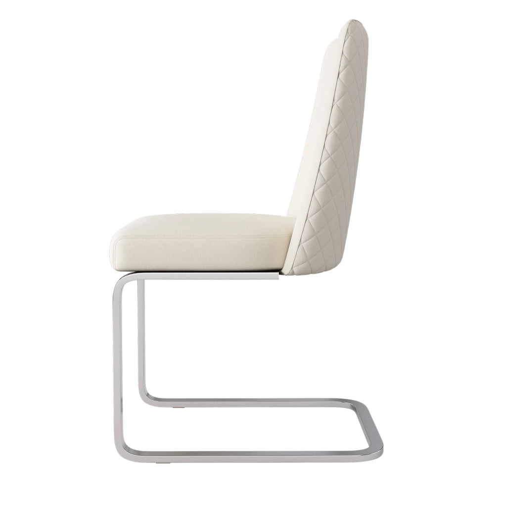 SEDIA da pranzo in velluto beige e silver, Set da 6 pezzi