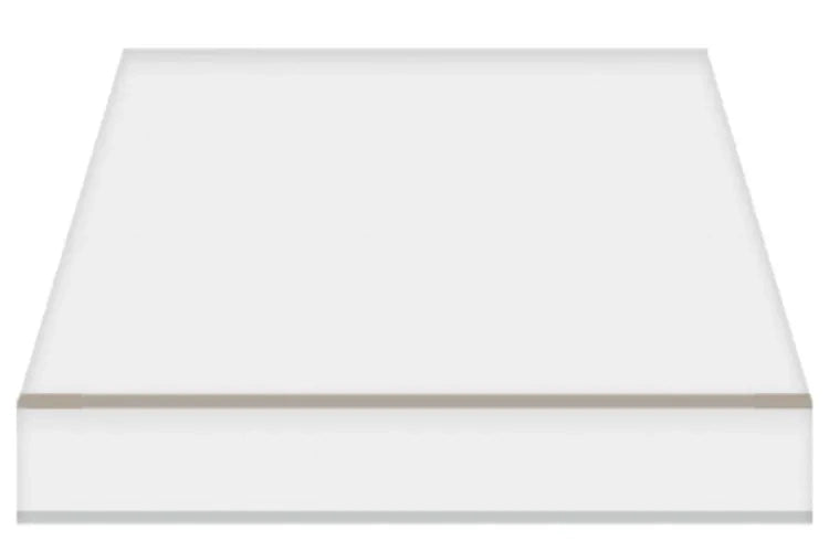 Tenda da Sole a Bracci Estensibili su Barra Quadra Tempotest Para', col. Bianco 15, Largh. 3,9m x Sporgenza 2.10m con Arganello Destro