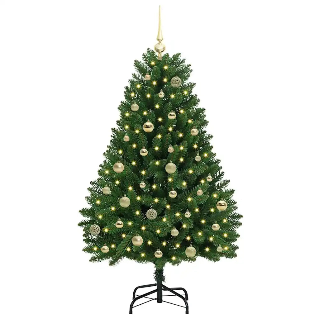 Albero di Natale | Decorazioni natalizie artificiale Verde 150 cm PVC e Metallo