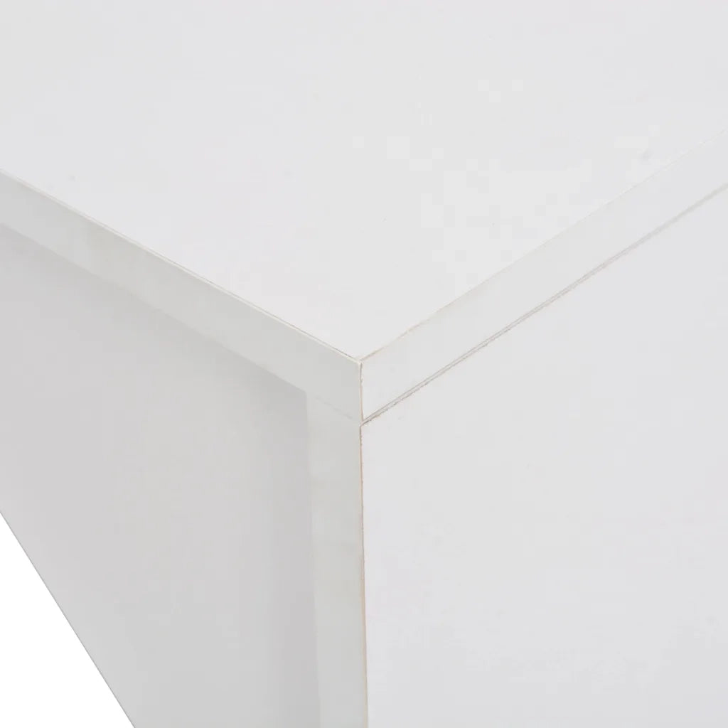 Table de bar avec armoire Blanc 115x59x200 cm