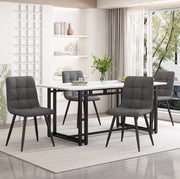Set da pranzo moderno con tavolo e 4 sedie