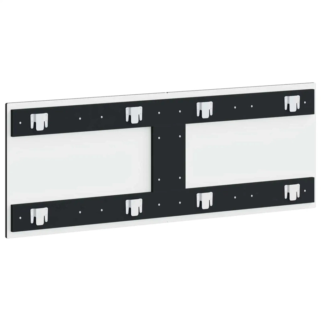 Testiera da Muro DELFT Nero Legno ingegnerizzato 897176