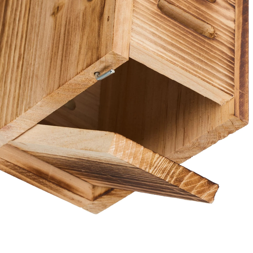 Hotel per insetti riparo sospeso giardino 25 x 15 x 15 cm pratico per coccinelle in legno marrone 13_0015191