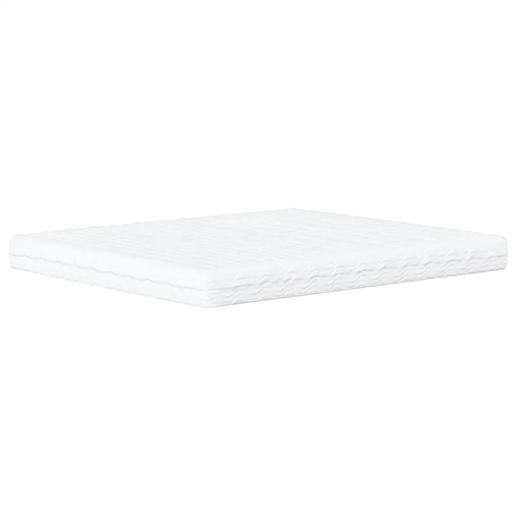 Letto con Materasso Dover Nero e Bianco 160x200cm Similpelle 3208442