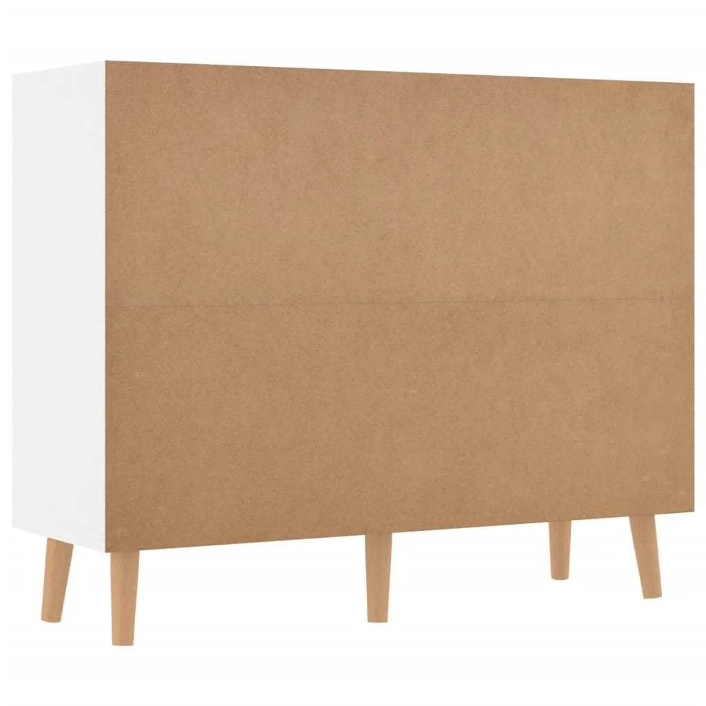 Credenza comò armadio mobile portaoggetti organizzador cucina soggiorno lucido 90 x 30 x 72 cm legno ingegnerizzato bianco 02_0030780