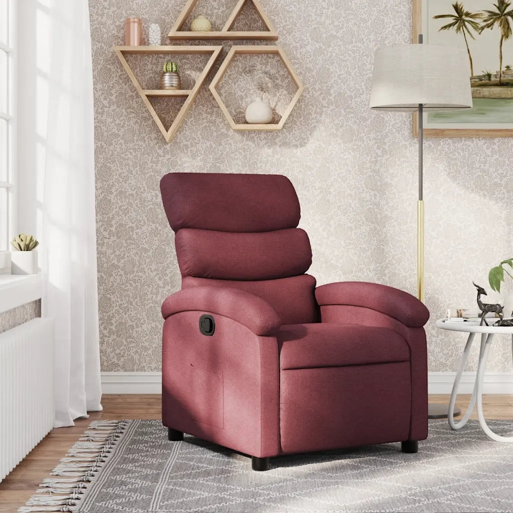 Fauteuil inclinable Rouge bordeaux Tissu