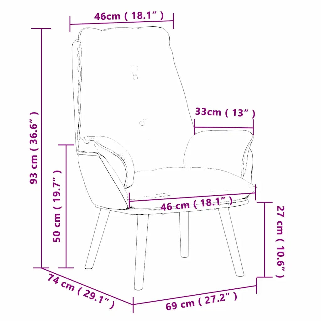 poltrona Grigio Nuvola 69 x 74 x 93 cm Tessuto e compensato 42001858