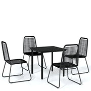 Set da pranzo da giardino mobile da esterno 5 pezzi nero 02_0013842